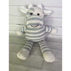 Tiny Treasures Knit Plush Stuffed Animal Toy Giraffe Striped